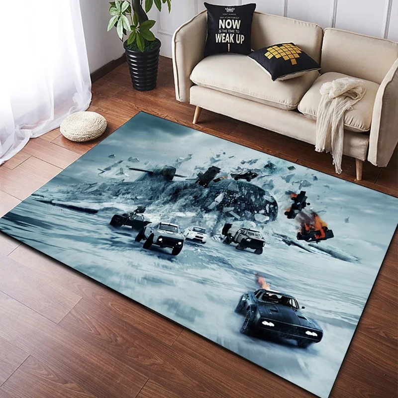 Movies Fast Furious Carpet Kitchen MatEntrance Doormat Bedroom Floor Decoration Living Room Carpet Bathroom Anti-slip Rug