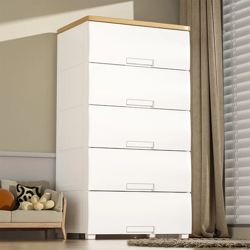 Drawer type storage cabinet bedside bedroom living room multi layer plastic