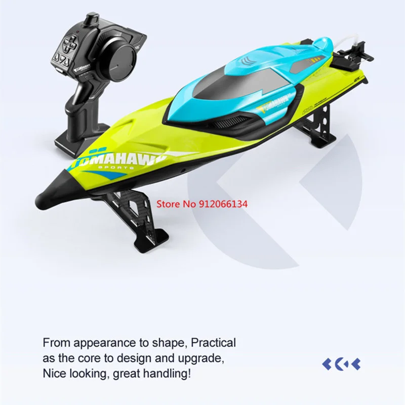 70KM/H RC Speedboat Double Layer Waterproof 50CM Oversize RC Racing Boat Water Cooling Capsize Reset Remote Control Yacht Boats