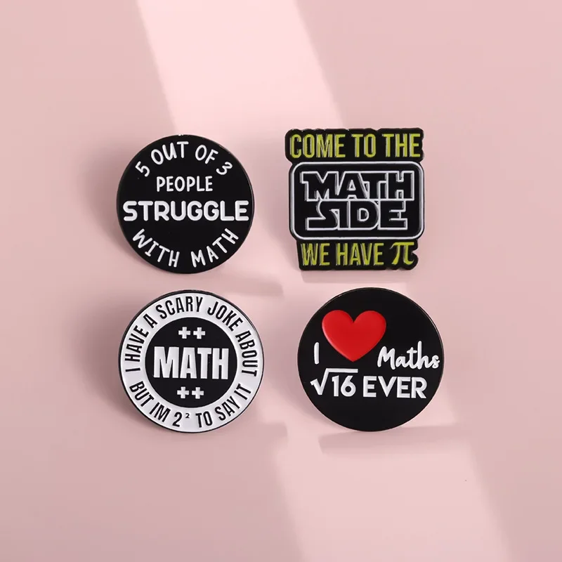 Formulas Of Trigonometric Functions Enamel Pin I Love Maths Come To The Math Side We Have Pi Brooch Lapel Backpack Badge Jewelry