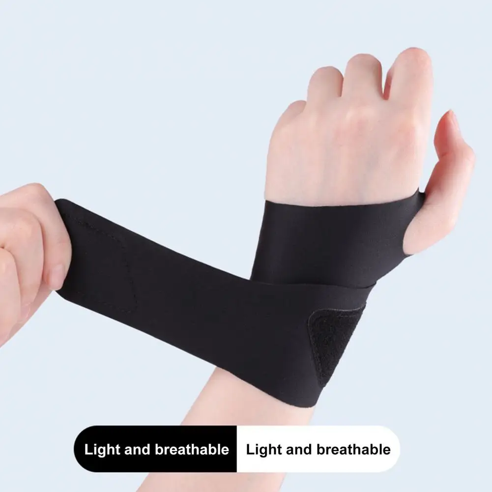 Wrist Sprain Support Sports Wristband Premium Ultra-thin Wrist Brace with Fastener Tape for Carpal Tunnel Support for Ultimate