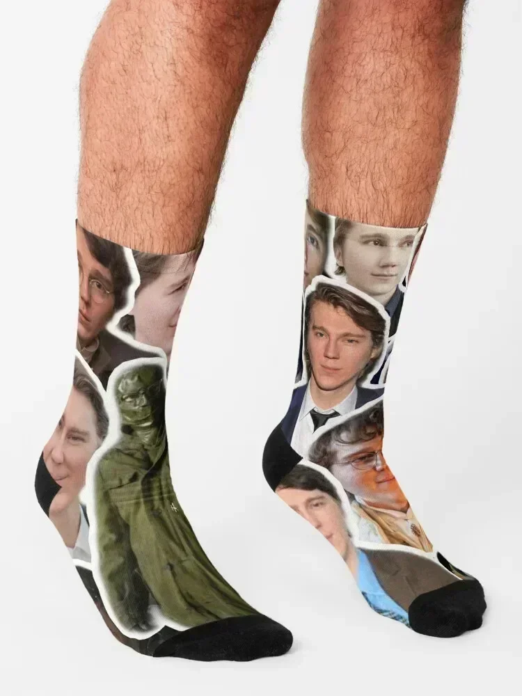 I love paul dano photo collage Socks fashionable designer brand snow basketball Male Socks Women's