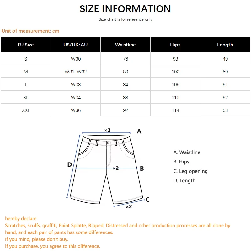 Retro Graffiti Ripped Denim Shorts Men's Spandex Stretch Jeans Summer Knee Length American Streetwear Y2K Hole Jorts