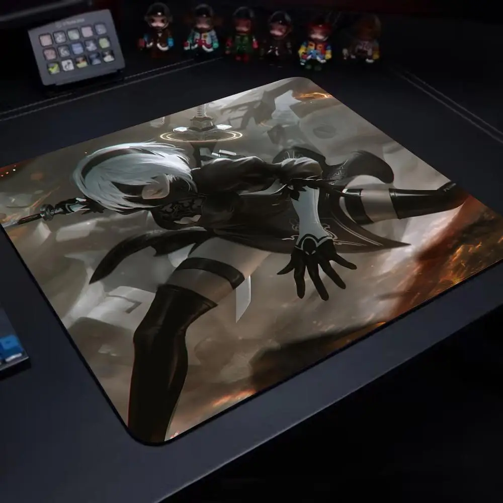 

Games Nier Automata Pattern Mouse Pad Gaming Laptops Mousepad Gamer Carpet Keyboard Mat Desk Protector Anime Cartoon Mouse Pads