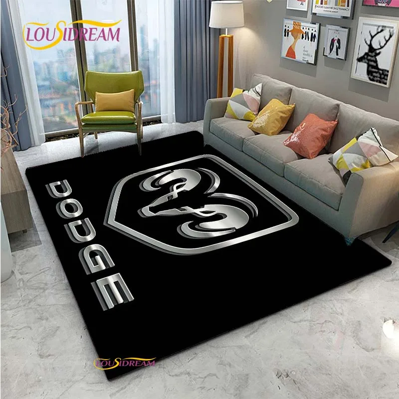 Fashion Luxury D-Dodge-Ram-Car Carpet for Living Room Bedroom Area Rugs Kitchen Door Un-slip Floor Mats Alfombra Birthday gift