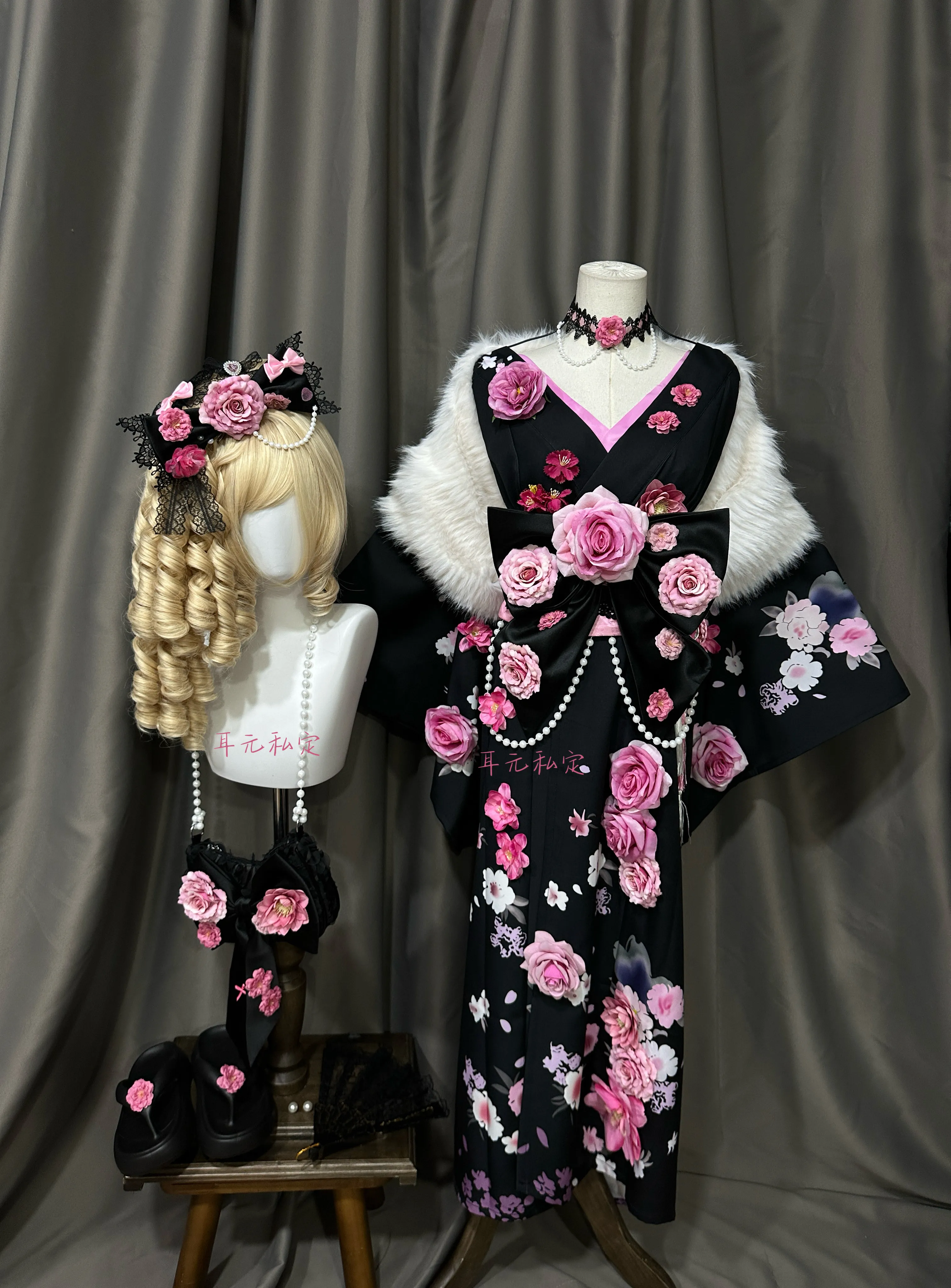 

Костюм для косплея Такамаки из PS5: Кимоно, платье, роскошная униформа для Хэллоуина, аксессуары и реквизит, полный комплект COSFun