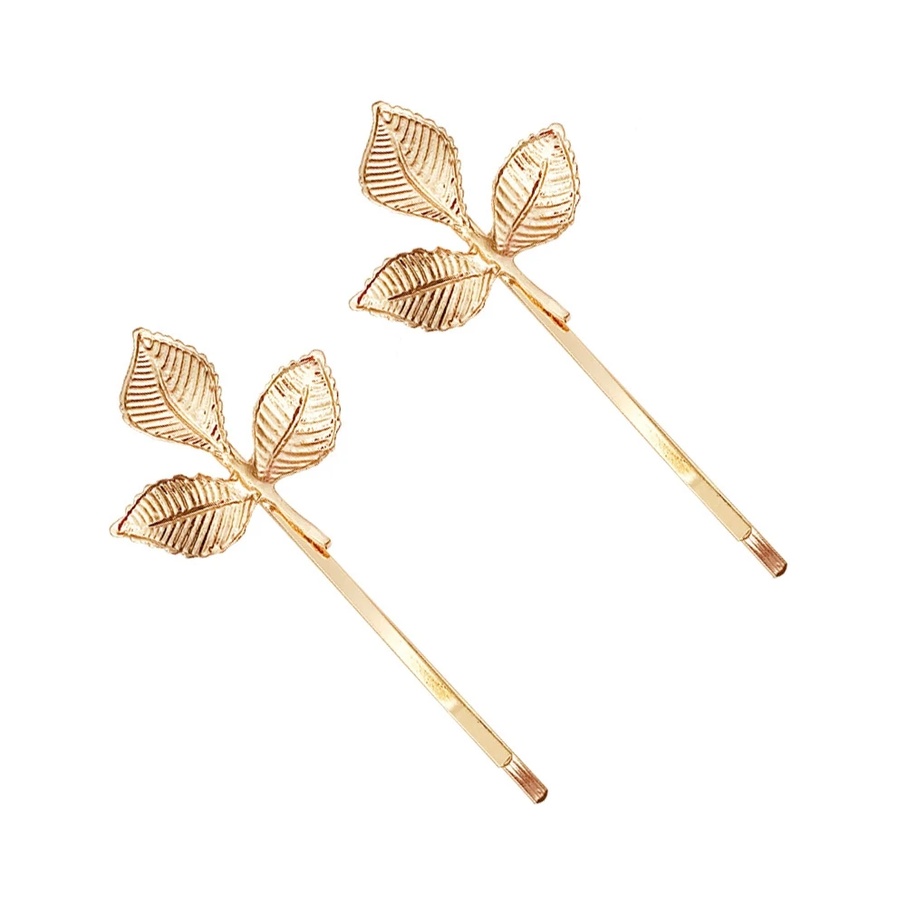

2pcs Leaves Hair Clips Vintage Barrettes for Girls All Seasons Stylish Leaf Design Perfect Gift Hair Accessories