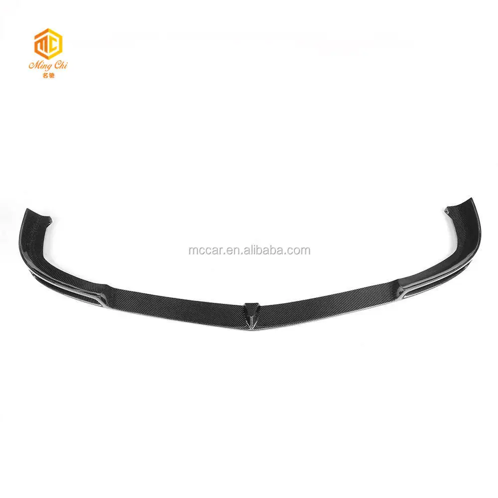 شفة أمامية من ألياف الكربون طراز V W204 C63 لفاصل المصد W204 C63 507 2012-2015