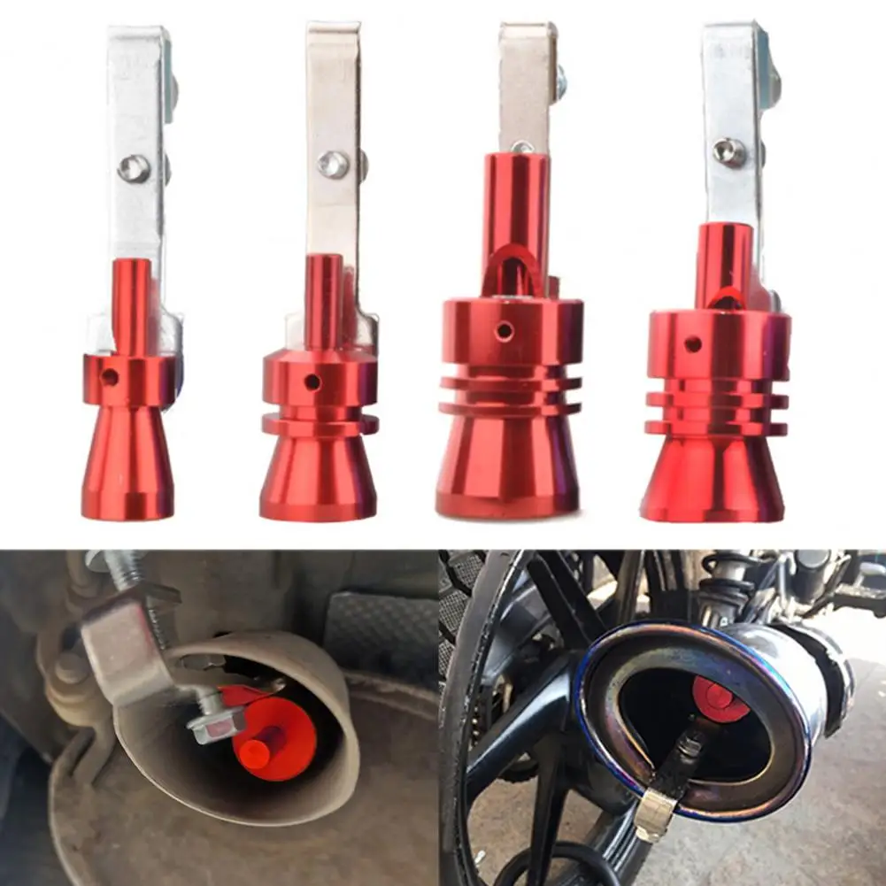 Universal Car Accessory Turbo Whistle Aluminum Alloy Turbo Sound Whistle Exhaust Pipe Sender for Motorcycle Tailpipe Noise