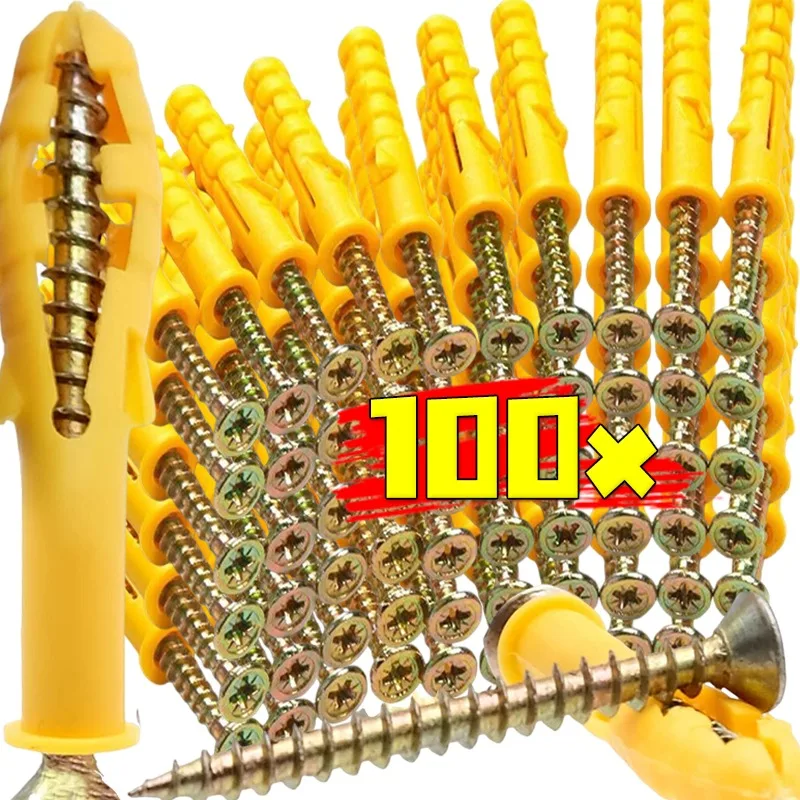 Kunststoff Expansion Rohr Rohr Wand Expansion Anker Stecker Selbstschneidende Rohr Schraube Bohren Stecker Beton Trockenbau Anker Befestigungen