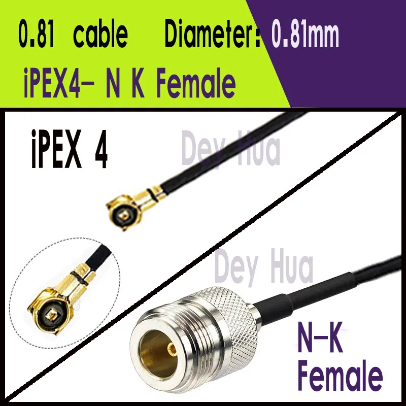 IPEX1 IPEX4 Te Nk Vrouwelijke Rf Coaxiale RG178 1.13 0.81 Rf Jumper Pigtail Kabel