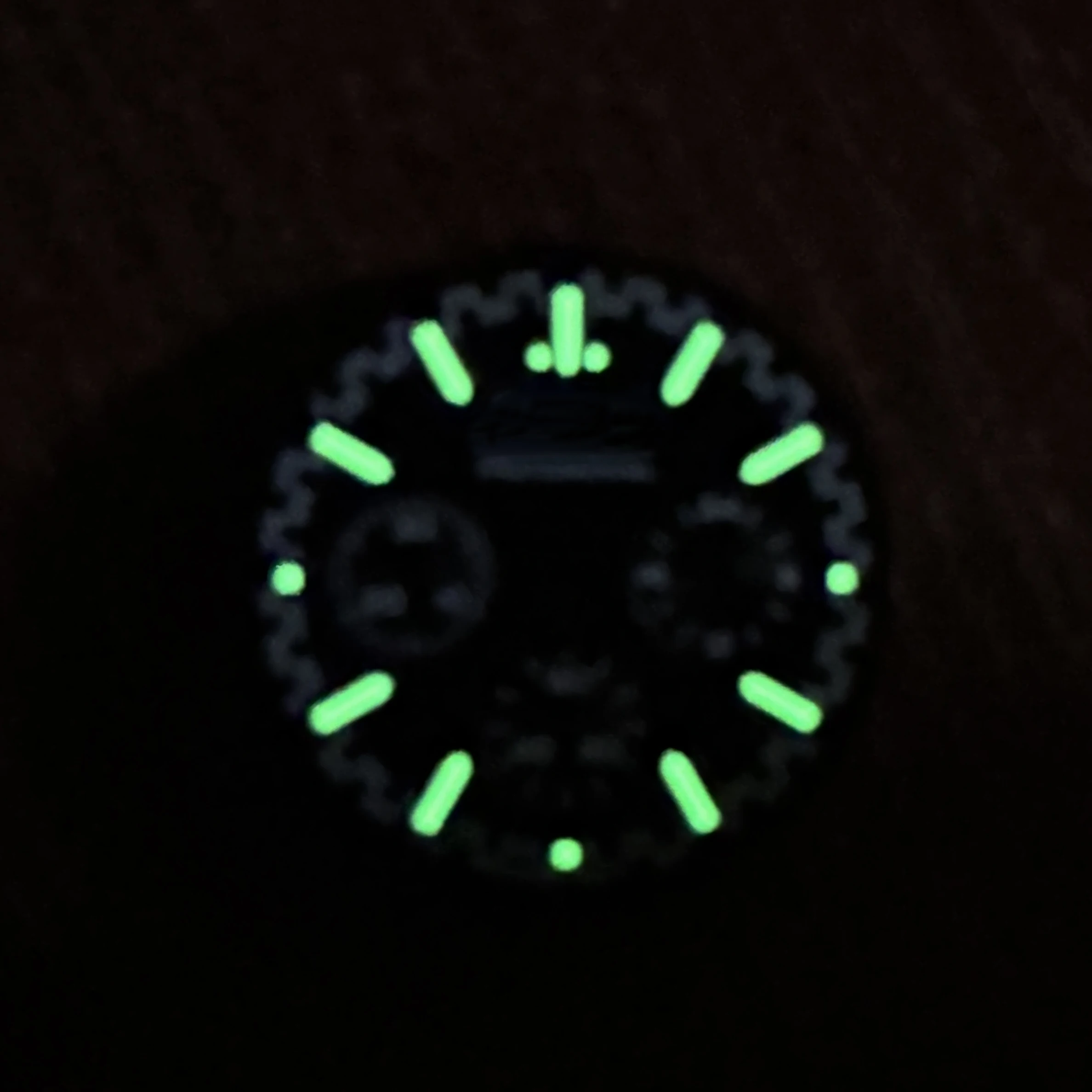 32.5mm S Logo Dial Fit VK63 Movement Green Luminous Speed High-Quality Dial Watch Modification Accessories