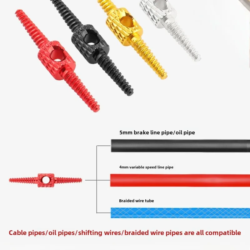 1/2/5 قطعة أداة توجيه الكابل الداخلي للدراجة دراجة الفرامل التحول كابل الإسكان خرطوم هيدروليكي توجيه إصلاح محول