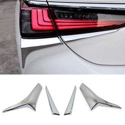 For Lexus ES ES200 ES250 ES300h ES350 2018 2019 2020 2021 2022 Car Sticker ABS Cover Stick Frame Rear Light Lamp Eyebrow Trim
