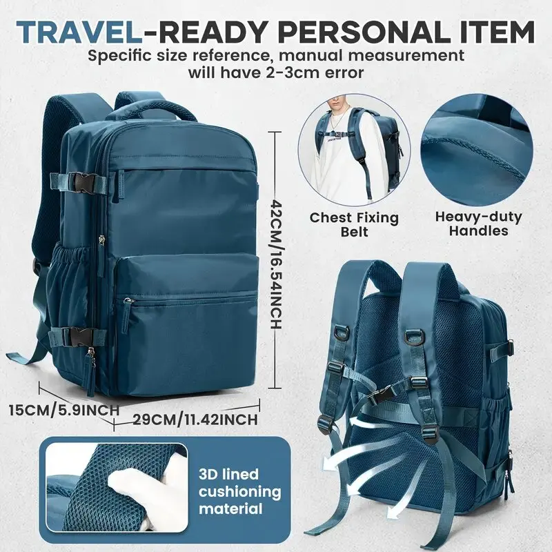 

Unisex with vacuum storage layer, large capacity commuting bag, compressible clothing, lightweight backpack for travel