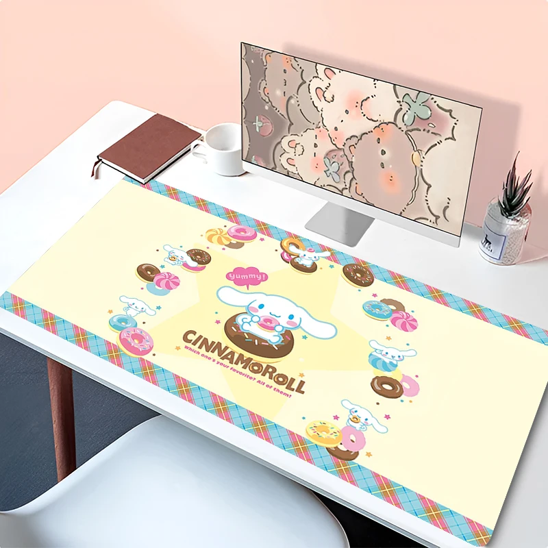 

Mouse pad Cinnamoroll Keyboard Mouse Carpet Sanrio rubber Desktop Anti-Slip Pad Desk Mat Anime cartoon Cute mousepad Kawaii Mat