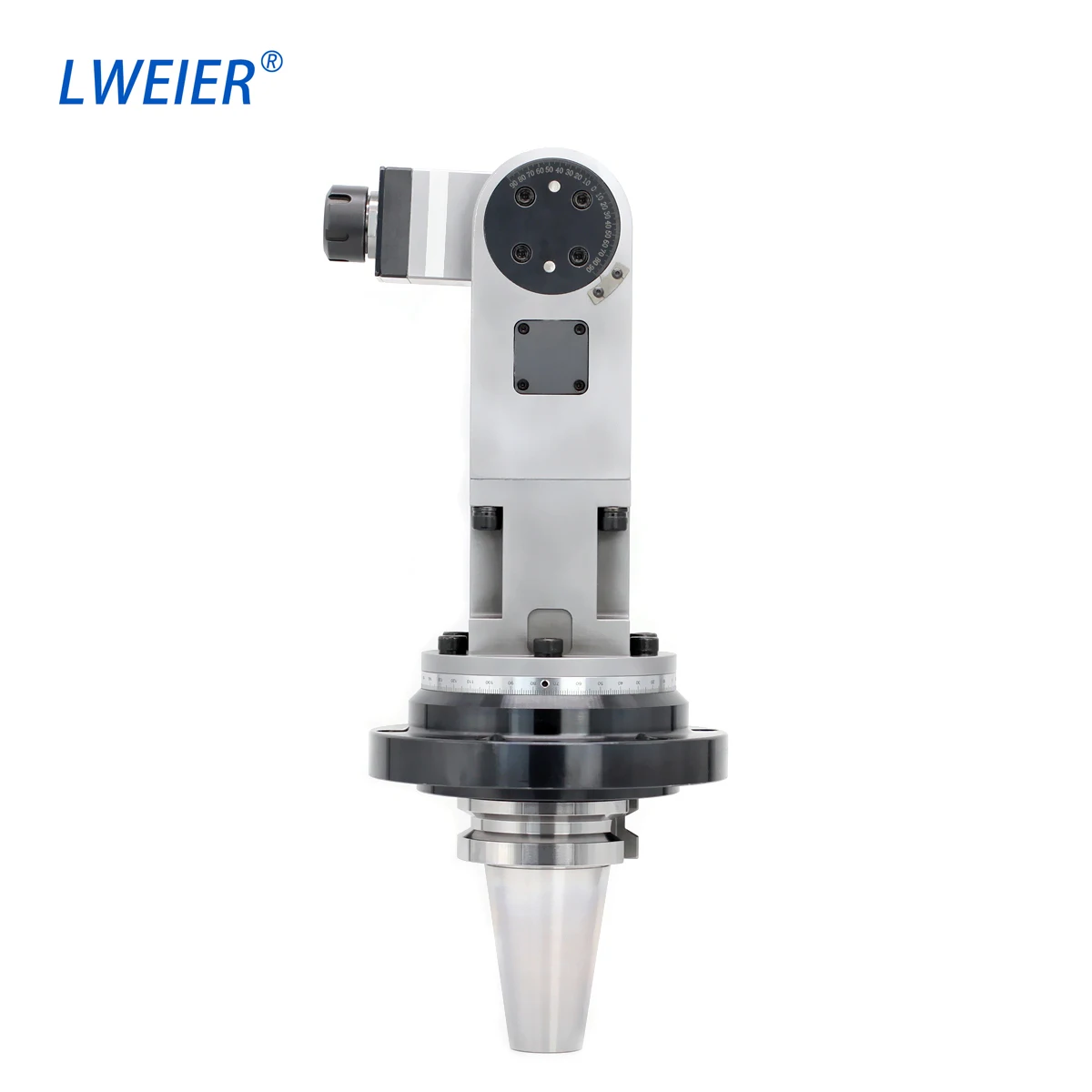 Universal 360° Rotation Angle Head BT40 BT50 CAT40 CAT50 ISO40 ISO50 Milling Side Extended Side Milling Head For Milling