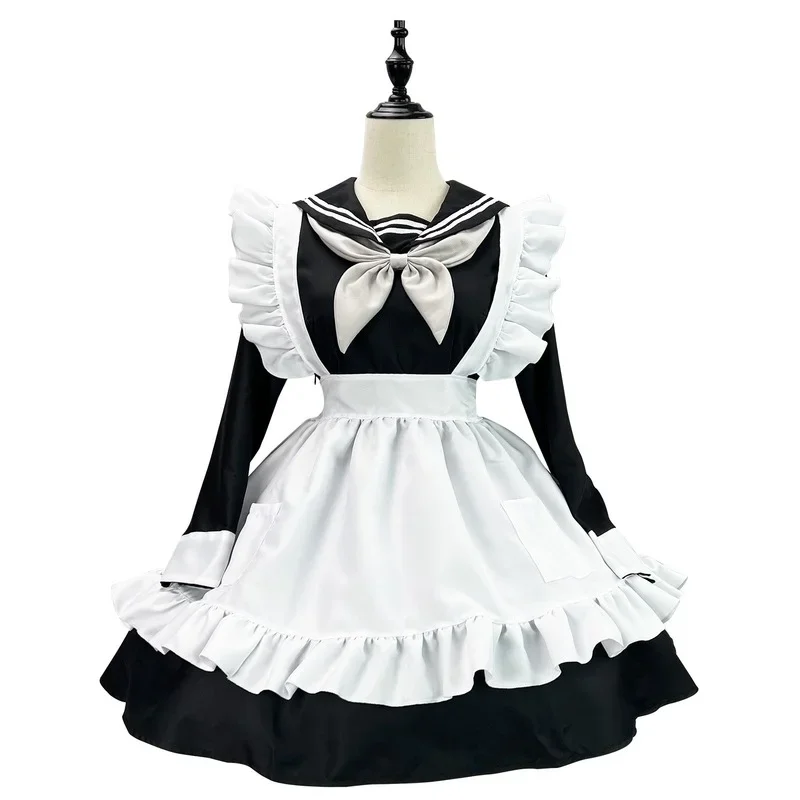 Anime JK Uniform Sailor Cosplay Costumes Plus Size Maid Dress Lingerie Winter Long Sleeve Lolita Animaion Show Outfits Halloween