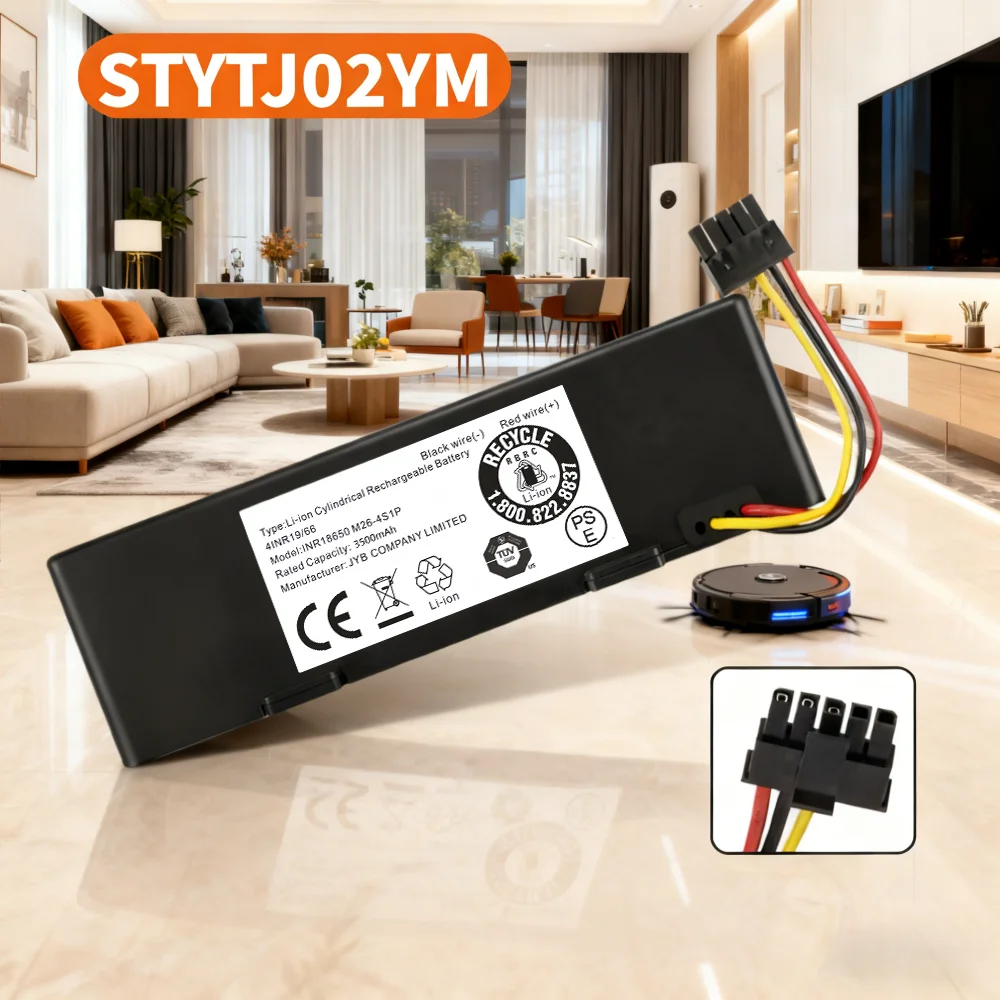 

Rechargeable Battery 14.4V 6800mAh Compatible for Xiaomi Pro P 2S Mijia XMSTJQR2S Wyze 200S Yunmi MVVC01-G Pro Vacuum Cleaner