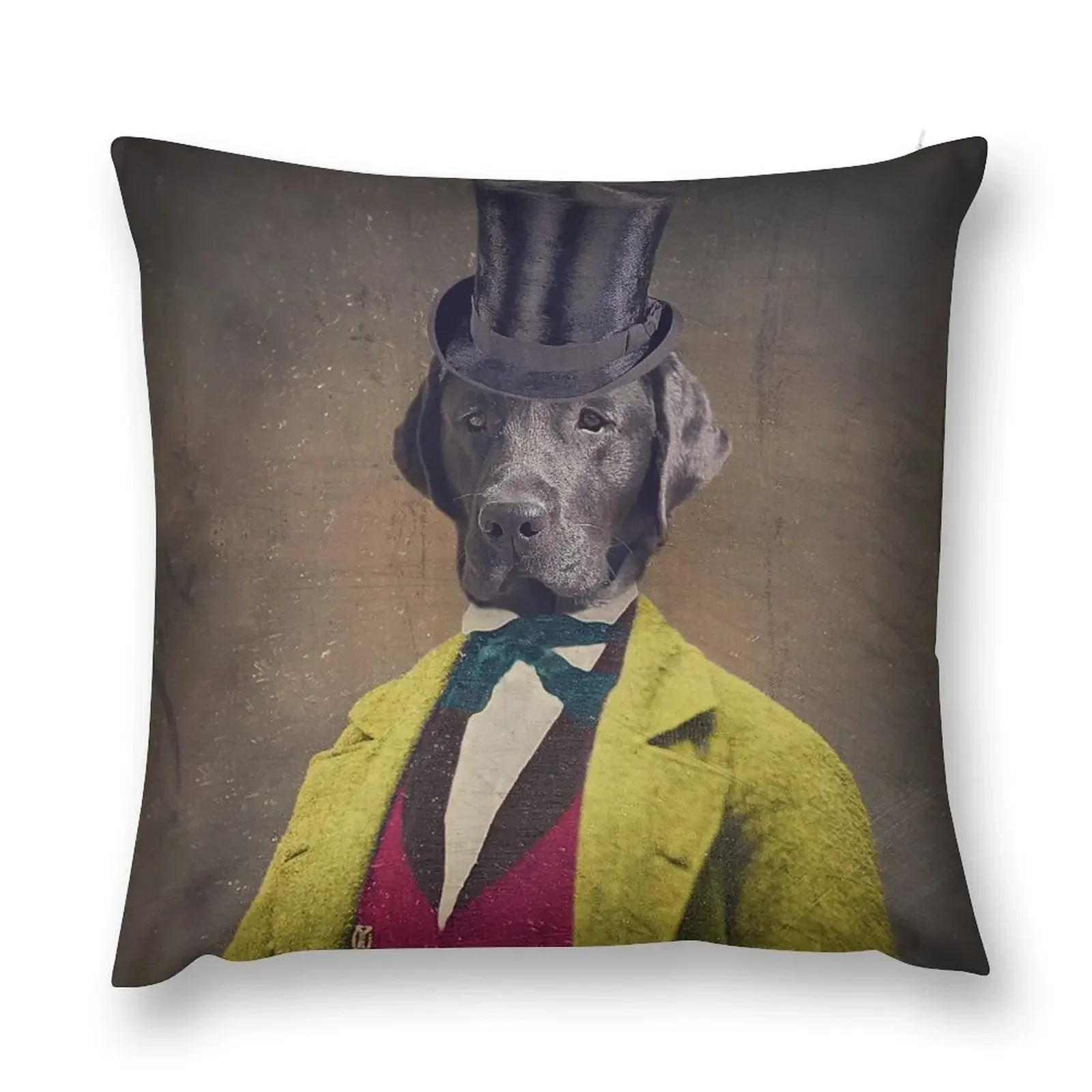 

Black Lab Dog - Oscar Throw Pillow Decorative Cushions For Living Room autumn decoration pillow
