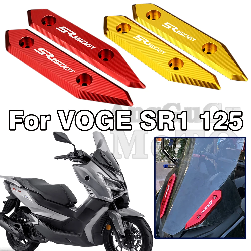 

For VOGE SR1 125 Sr1 125 Modified Front windshield Decorative Plate High Windshield Decorative Plate Cushion Block