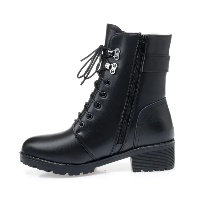 2019 New Womens Boots Autumn Winter Plus Sizes Size 42 Boots Winter Women Ankle Aliexpress