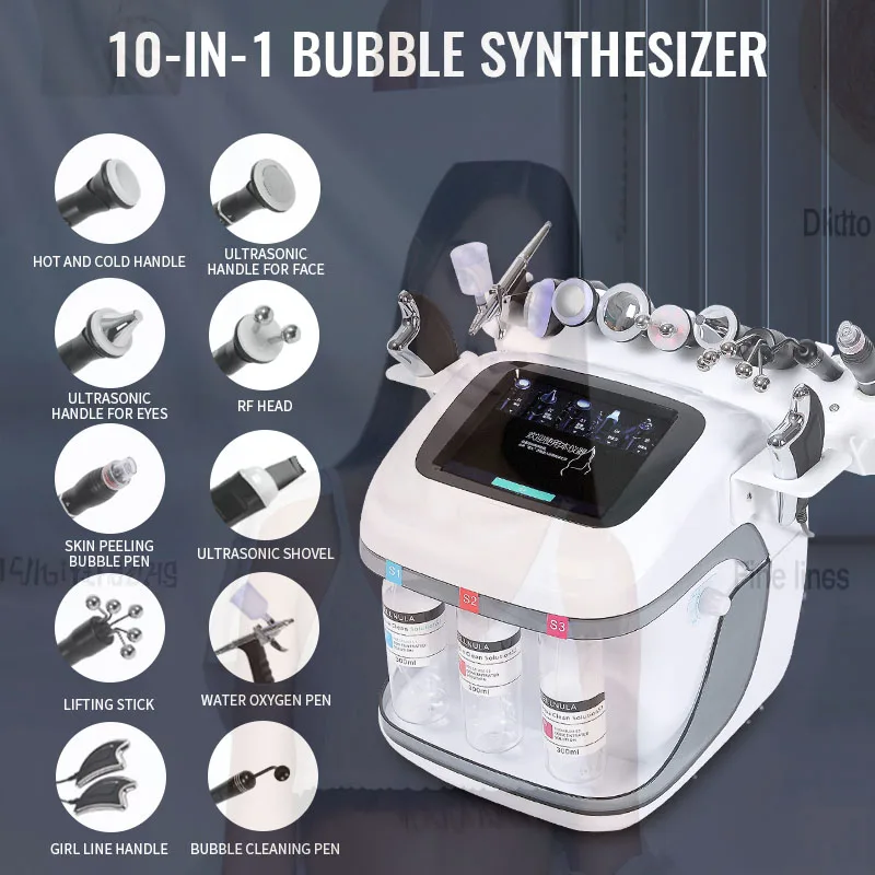 

O2 derma facial máquina Hydro Facial Skin Cleaning Device Professional Devicee