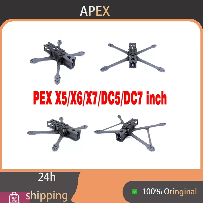 SuperRC APEX 5/6/7 Inch FPV Drone Frame, DC X Mount Compatible with O4 Pro VTX, Freestyle Tiny Mustache Frame