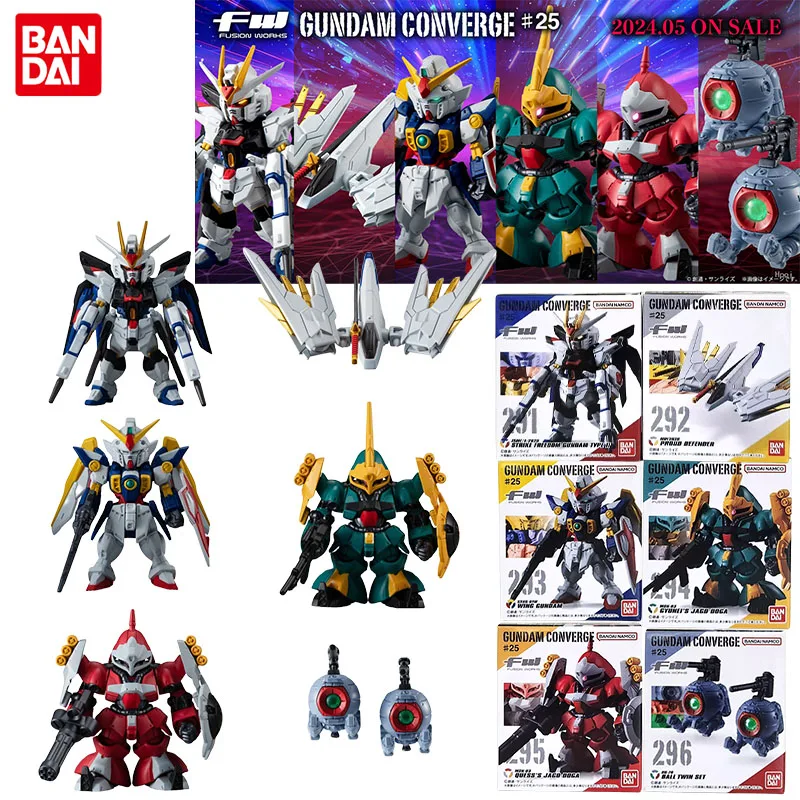 Bandai Genuine FW GUNDAM CONVERGE 25 Anime Figure Action Toys for Boys Girls Kids Christmas Gift Collectible Model Ornaments