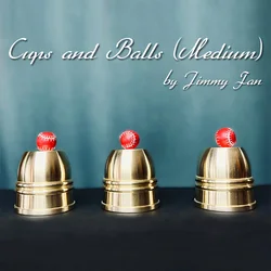 Cups and Balls (Medium) by Jimmy Fan Magic Tricks Balls Appearing/Disappearing Magia Close Up Illusions Gimmicks Props Mentalism