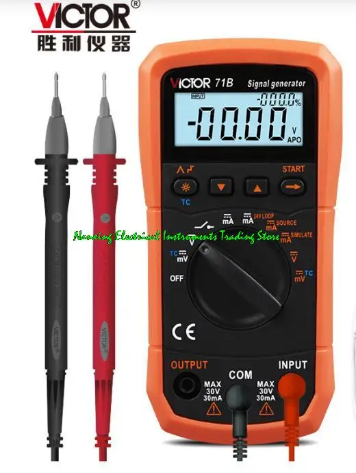 

VC71A/VC71B Generator Thermocouple Current Voltage Portable Signal Process Calibrator V/mA Analog Transmitter Source Simulator