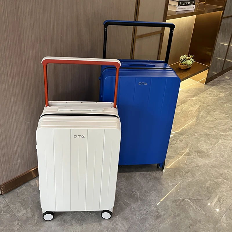 Japanese Brand Wide trolley suitcase New Year's new boarding travel luggage 20/24 inch men women password suitcase carry on bag