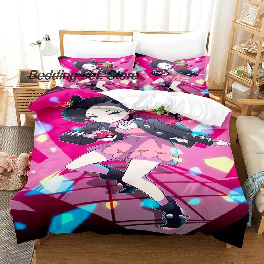 

Marnie Bedding Set Single Twin Full Queen King Size Bed Set Aldult Kid Bedroom Duvetcover Sets 3D Print Anime Bed Sheet Set