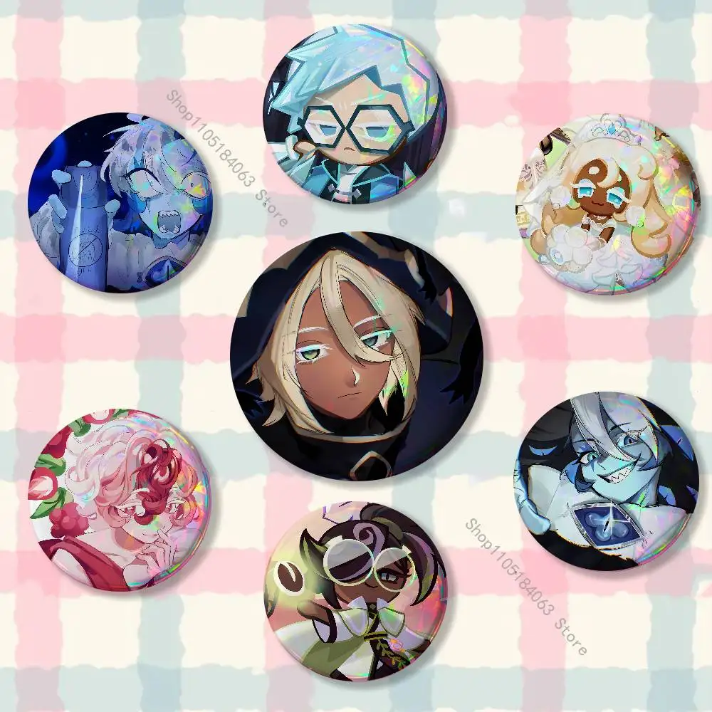 Funny Game Cookies R-Run Badges Button Round Creative Pin Brooch Badge Bag Decor Fans Collect Friends Gifts