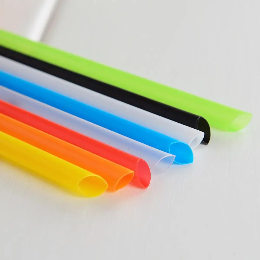 50PCS Disposable Jumbo Colored Straw Pearl Milk Tea Supplies Juice Party Drinking Bubble 19cm Drink Beverage Tea Straw N5Q7 - Image 2