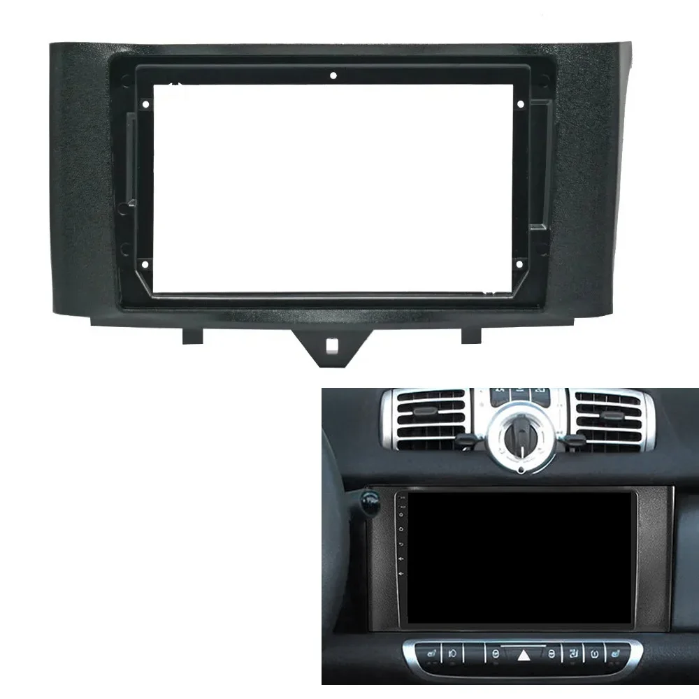 1 Din Car Radio Stereo Fascia Panel Frame Plate CD DVD Dash Audio Cover Trim Adapter for Mercedes/Benz Smart Fortwo 2011-2015