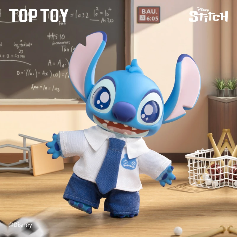 

TOPTOY Disney Stitch Dress Up Show Series Виниловый плюшевый милый орнамент подарок на день рождения стежка