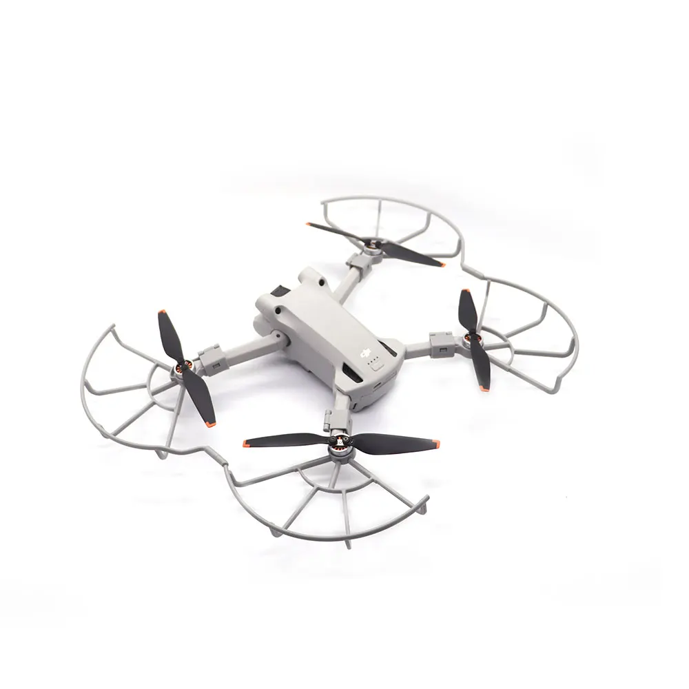 Protetor de hélice para DJI Mini 3 Pro e Mini 3 Landing Gear, Protetor de hélices integrado, Anéis de blindagem, Drone Guards Acessórios
