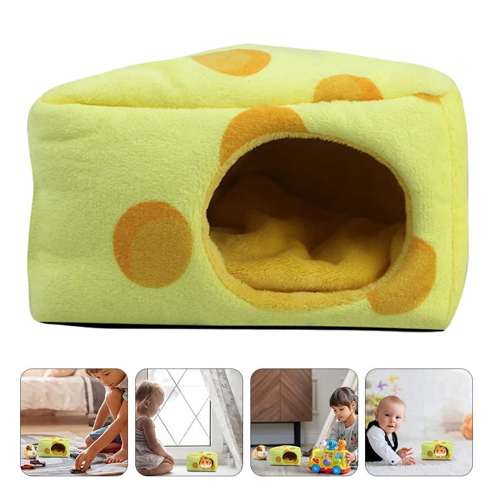 

Hamster Nest Rats Warm Small Pets Winter House Hide- Out Sleeping Cave Plush Bed The Dog