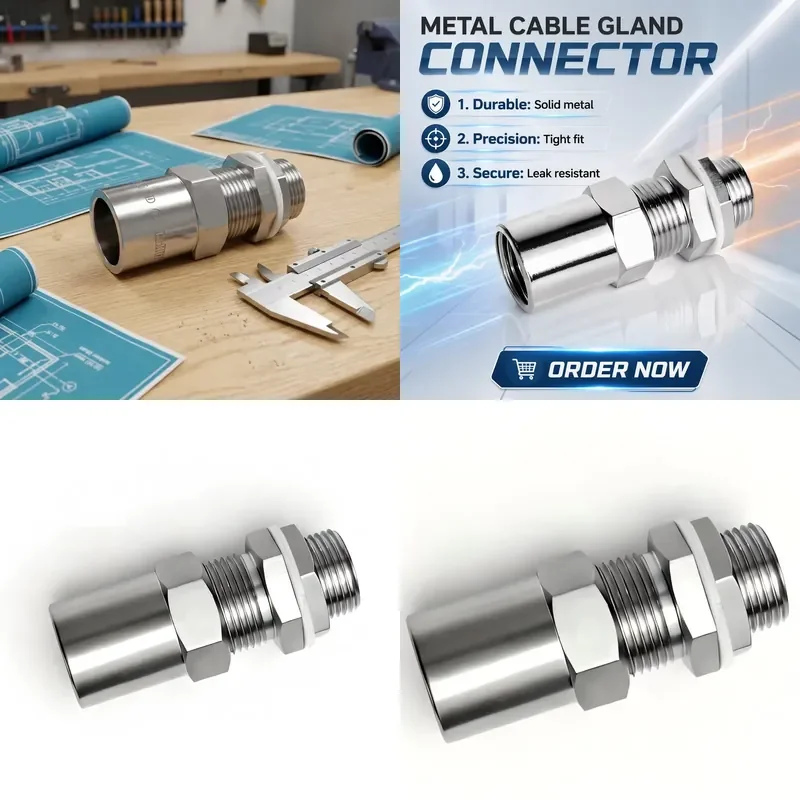 ATEX Explosion Proof Cable Gland Connectors IP66 Stainless Steel Ex E Enhanced Security Cable Entry Gland for Oil Rigs