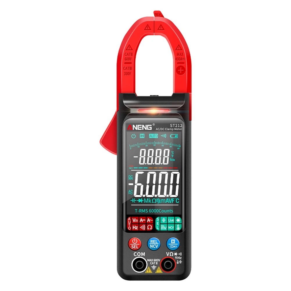 Classy-ST212 Digitale Stroomtang 400A Stroom True RMS Smart Tang Ampèremeter 6000 Multimeter DC AC NCV Tester