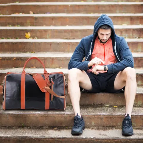 हैंगिंग सूट पॉकेट मल्टीफंक्शनल पोर्टेबल जिम बैग बड़ी क्षमता वाला फोल्डेबल वियर-रेसिस्टेंट फिटनेस हैंडबैग यात्रा तैराकी के लिए 8 best sales जिम के लिए बैग - №5