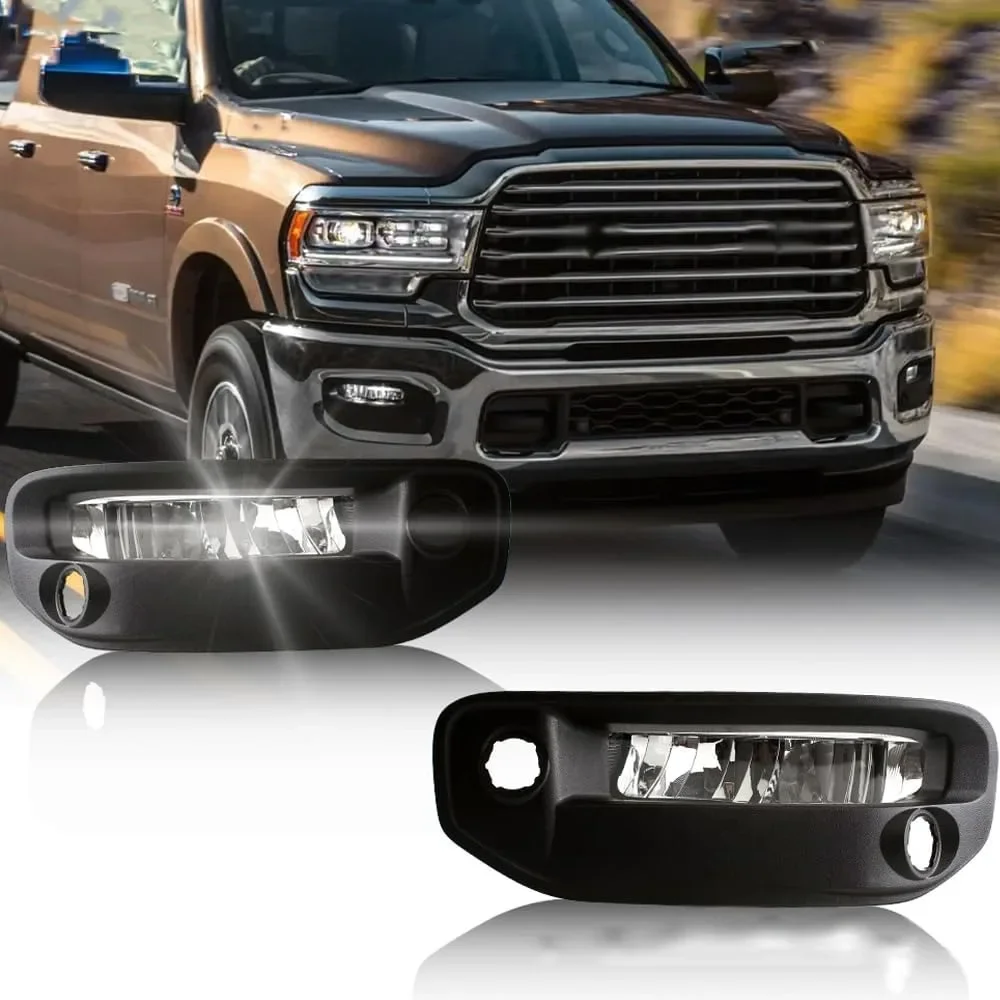 

Для Dodge RAM 1500 2500 2020 2021, противотуманные фары DLAA, светодиодные дневные ходовые огни, дышащие фары для бега