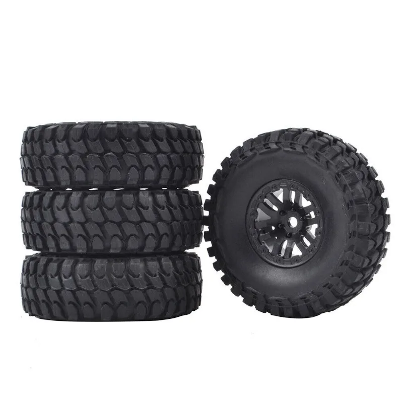 

4pcs RC 1.0 Inch Tires and Wheels Rubber Crawler Tyres for 1/24 1/18 RC Crawler Car Axial SCX24 C10 Truck FMS FCX24 TRX4M
