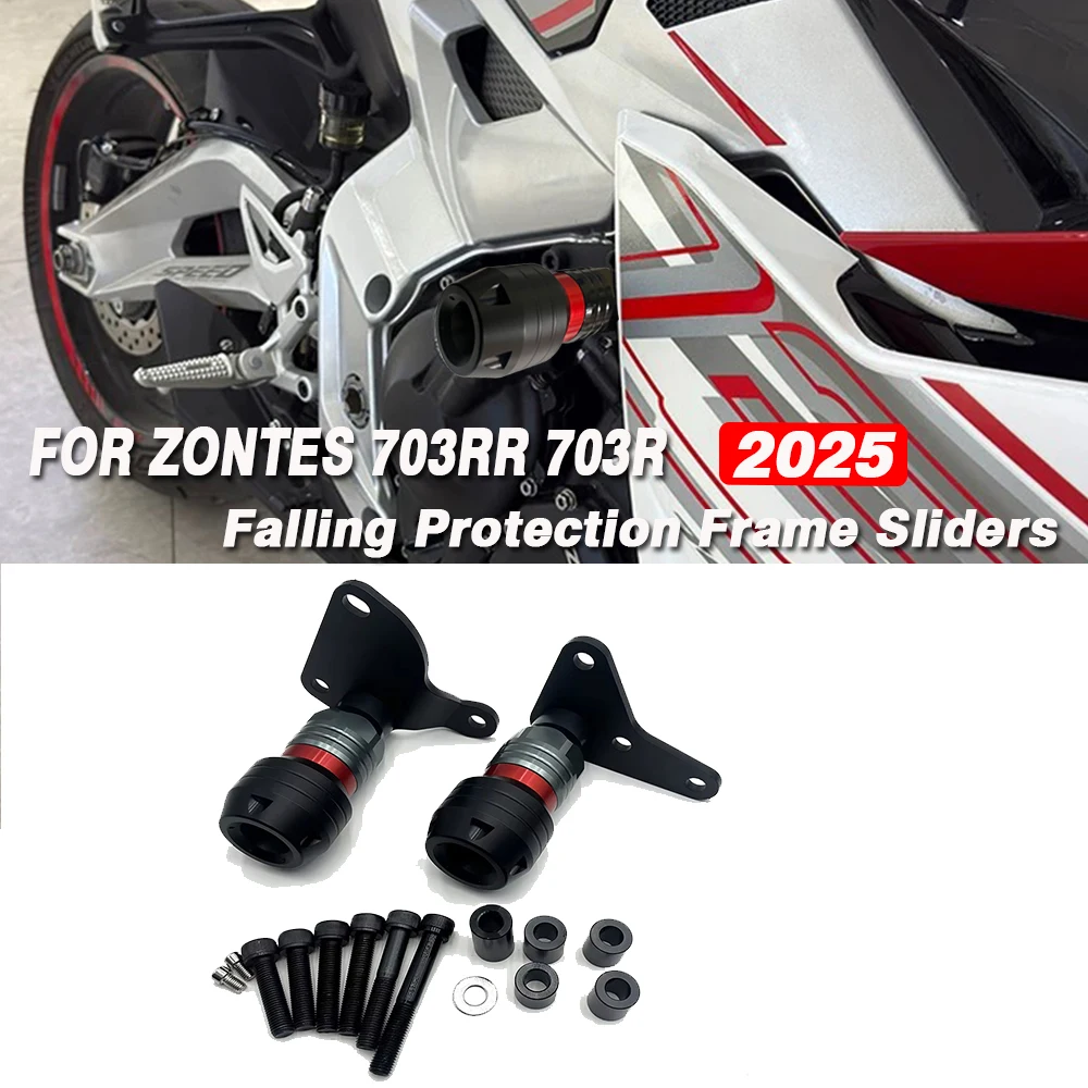 

703RR 703R 2025 Motorcycle Engine Guard Crash Pad Falling Protection Frame Sliders Crash Protector FOR ZONTES 703RR 703R