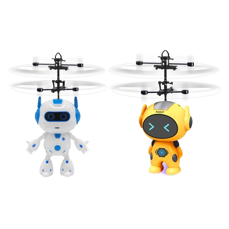 2024 New Mini Induction Aircraft Toy Intelligent Hand Sensing Robot Electronic Aircraft Suspension Mini Drone with Light for