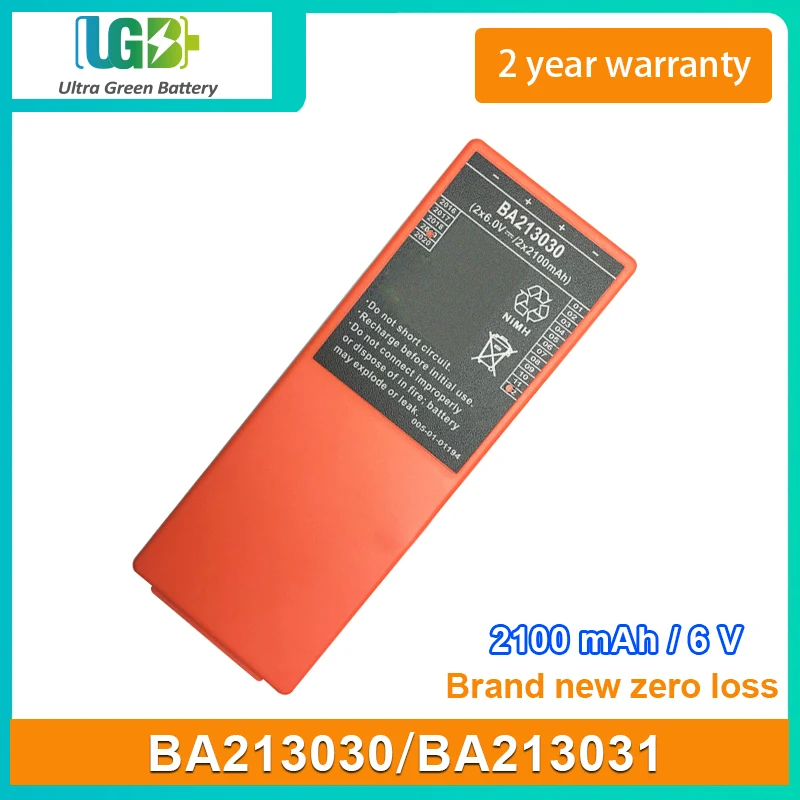 

UGB New battery For HBC BA213030 BA213031 Battery QA115600 QD115300 Battery Charger 2100mAh 6V