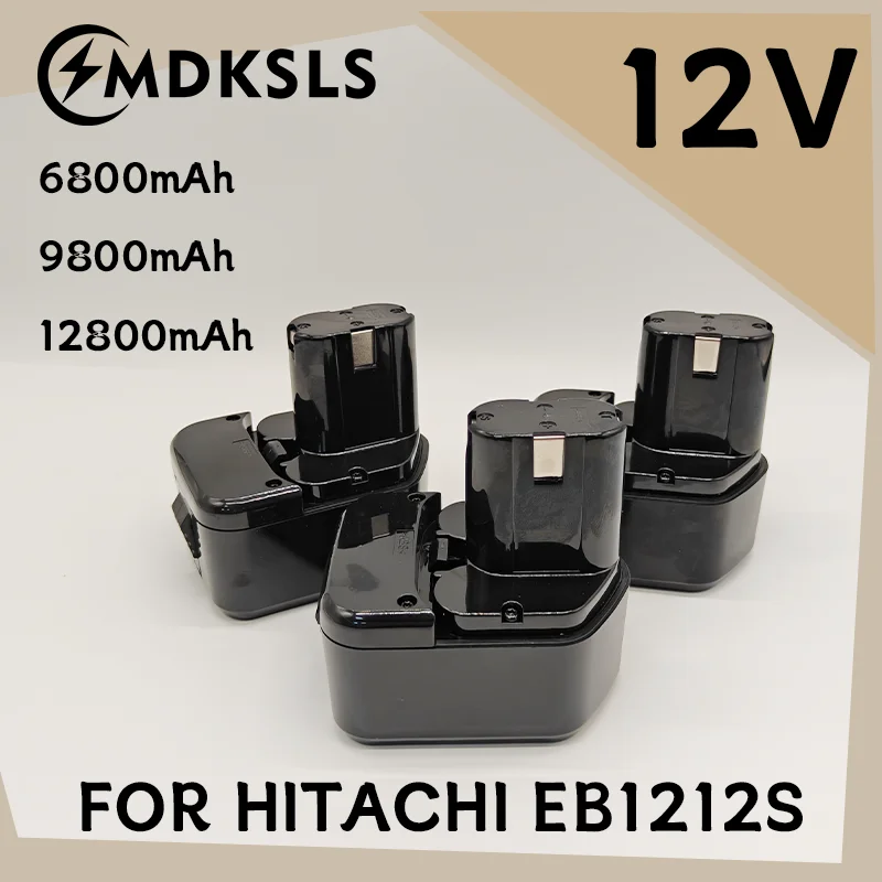 For Hitachi EB1212S 12V 6800-12800mAh Rechargeable Battery 12V EB1220BL EB1214S WR12DMR CD4D DH15DV C5D Cordless Drill Batteri