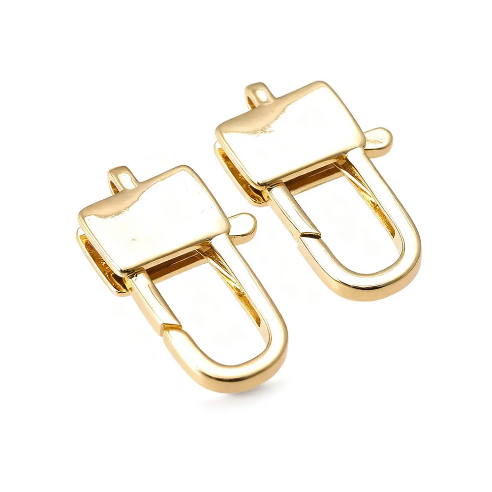 Karabinerverschlüsse aus 18 Karat Gold, Messing, Verbindungsverschlüsse, Schmuck, Halsketten, Armbänder, Herstellung von Zubehör, DIY-Zubehör – Detail 15