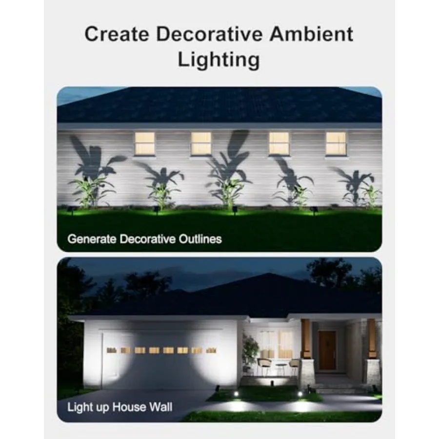 Solar Spotlights Outdoor Waterproof for Tree, Statue, Flower, Pot, Bush, Wall, Bright LED Outside Landscape Flood Lights for Se view 5